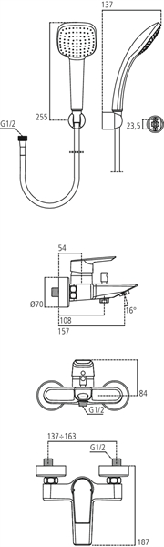 IDEAL STANDARD A6547AA Ceramix Misc. Esterno Vasca