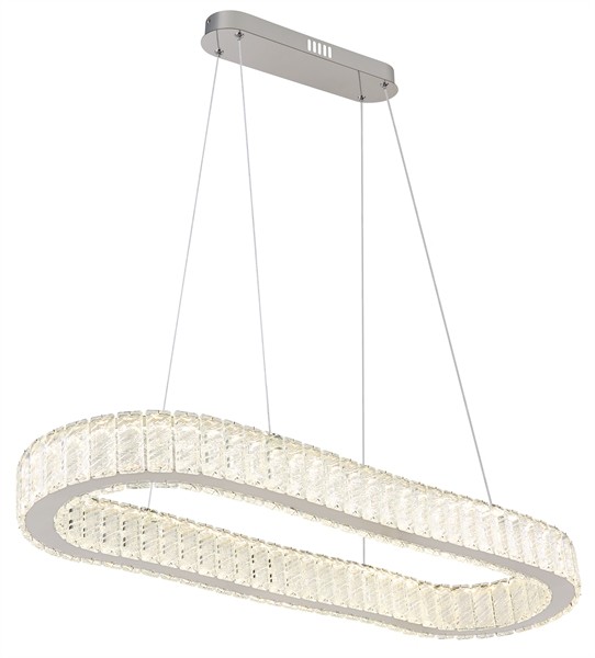 GLOBO LIGHTING 67162-58 Luce A Sospensione Mucky Metallo Cromato Led