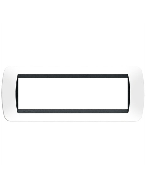 TICINO L4807PB Placca Livinglight 7 Moduli Bianco