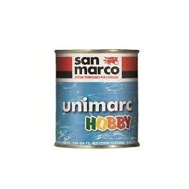 Unimarc hobby smalto all’acqua per decorazioni arancio lt 0.125