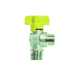 Rubinetto a sfera per gas squadra mm 1/2″ dn 10