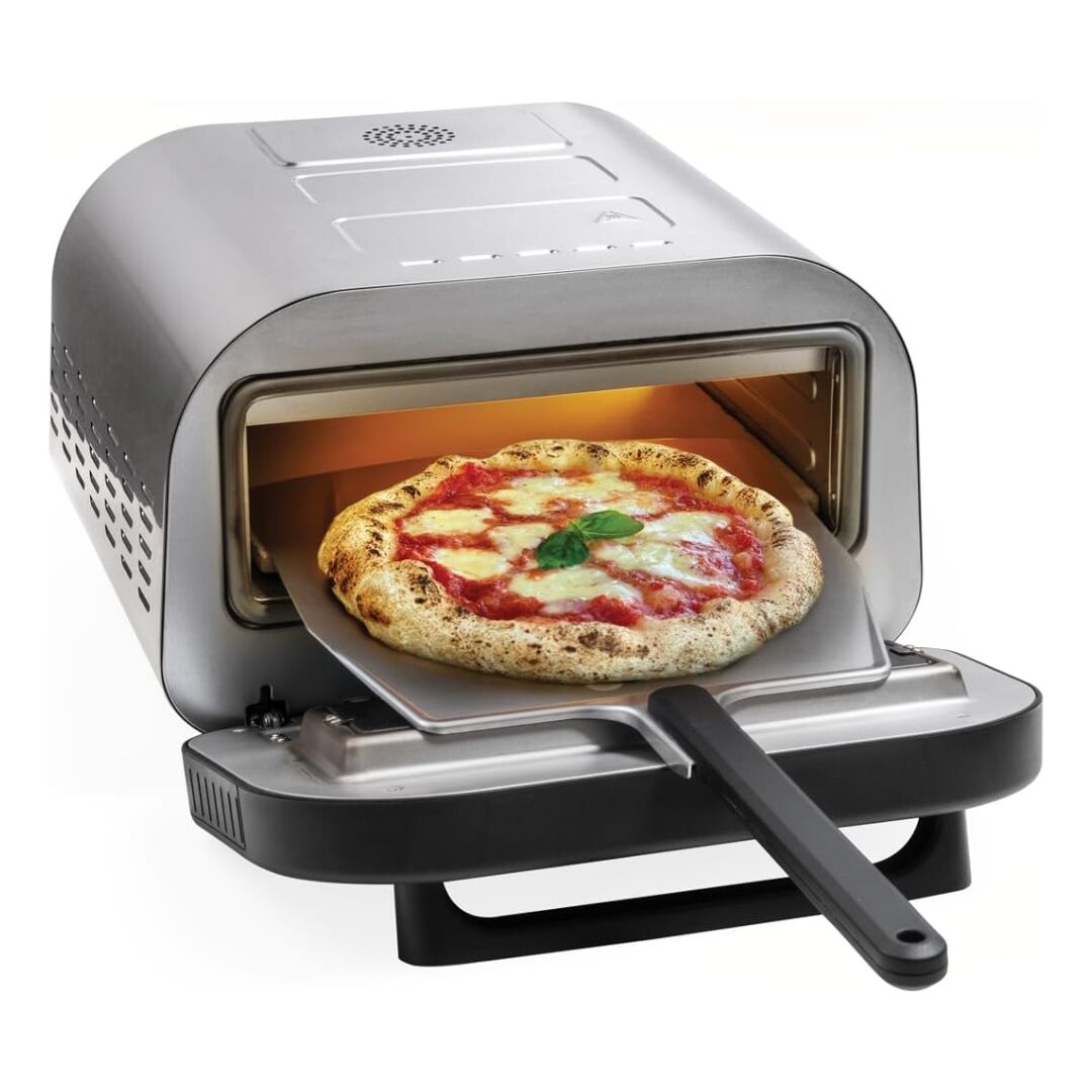 Forno Pizza MACOM Potenza 1700W Temperatura max 400° ø 32 cm colore Inox/Nero – 884