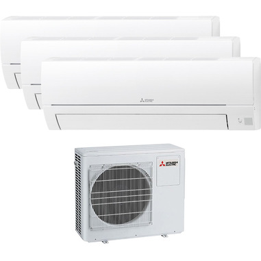 Mitsubishi Electric Trialsplit 9000+9000+12000BTu MXZ-3HA50VF-E1 + MSZ-HR35VFK + MSZ-HR25VFK + MSZ-HR25VFK condizionatore fisso