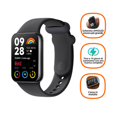 Xiaomi Smart Band 8 Pro AMOLED Braccialetto per rilevamento di attività 4,42 cm (1.74″) Nero