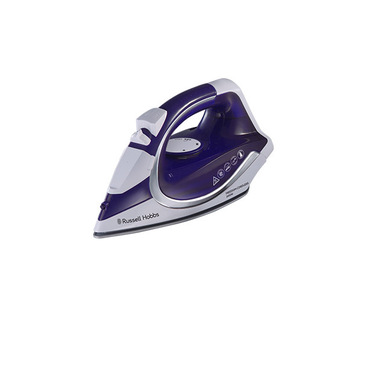 Russell Hobbs 23300-56 ferro da stiro Ferro a vapore Piastra in Ceramica 2400 W Viola, Bianco