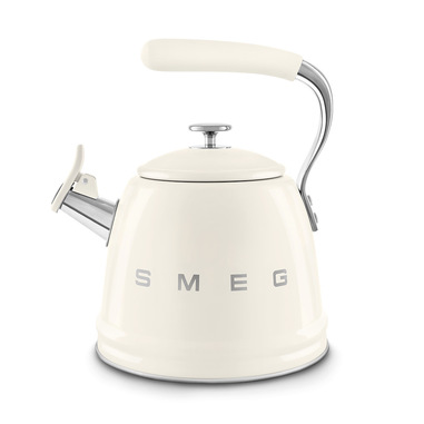 Smeg Bollitore con fischio 50’s Style – Panna LUCIDO – WKF01CR