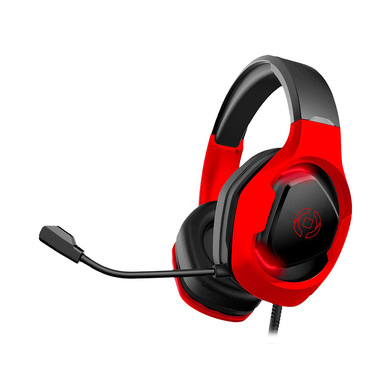 Celly CyberBeat Cuffia Padiglione auricolare Connettore 3.5 mm USB tipo A Nero, Rosso