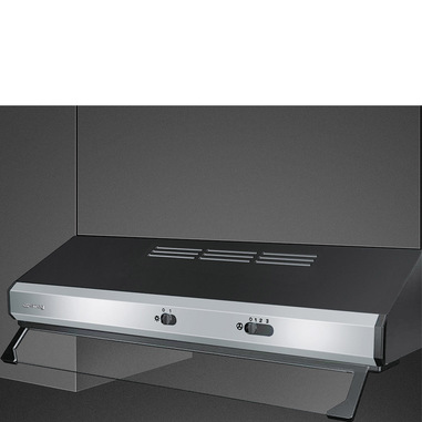 Smeg KSEC61XE3 cappa aspirante Incassato Nero, Acciaio inox 315 m³/h