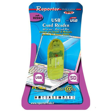 Reporter 2265 lettore di schede USB Verde