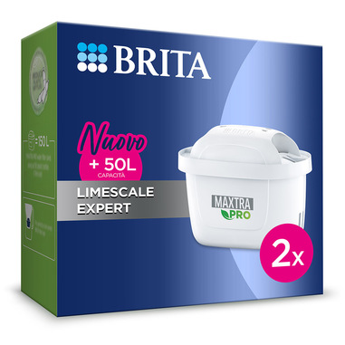 Brita Filtro per acqua MAXTRA PRO Limescale Expert Pack 2 – NUOVA GENERAZIONE – Ideale per bevande calde & massima protezione dal calcare