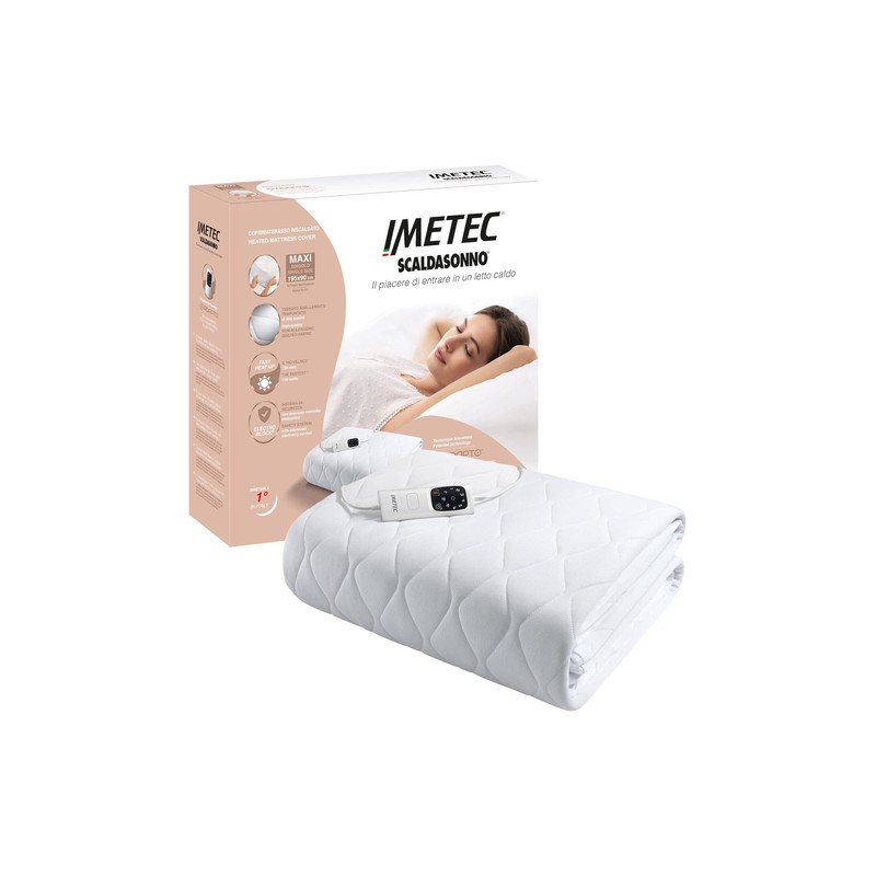 Imetec 16728 Scaldasonno Adapto maxi coprimaterasso singolo 195×90 cm