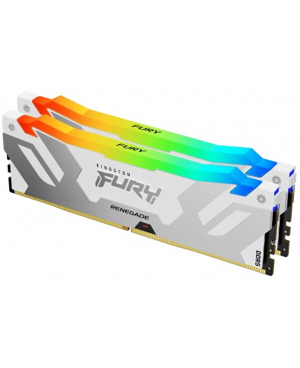 Kingston Technology FURY 32GB 7200MT/s DDR5 CL38 DIMM (Kit of 2) Renegade RGB White XMP