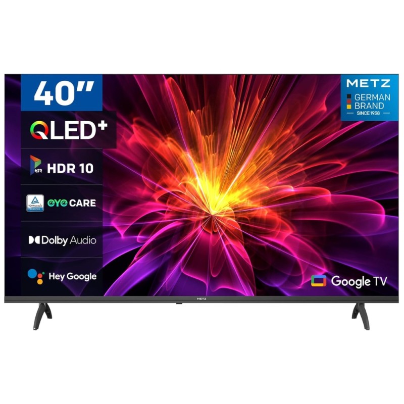 Metz 40MQE7000Z TV 40′ QLED Smart Google HDR DVB-T2 HEVC Wi-Fi