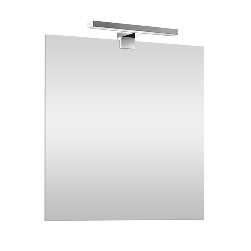 Specchio LED 60×80 cm reversibile con luce fredda